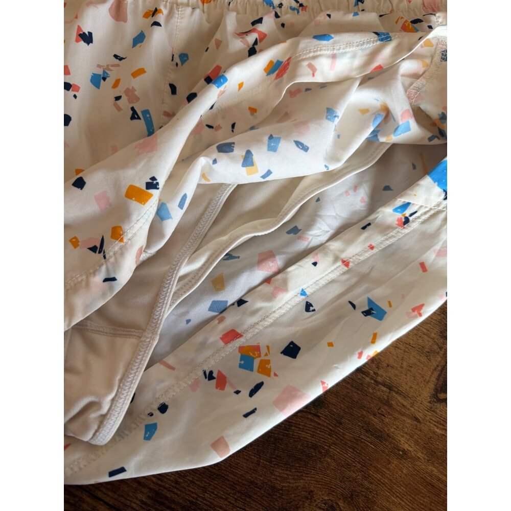 Fabletics White Multicolored Patterned Running Sh… - image 5